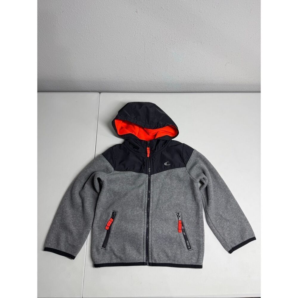 Carters Boys Fleece Jacket Front-zip Hooded Size 6